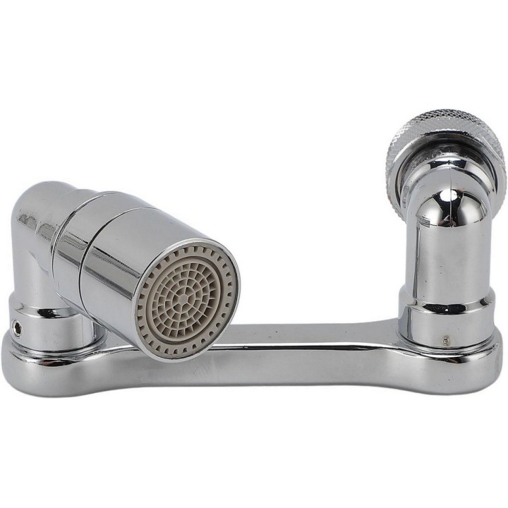 Extensor Aireador Grifo Giratorio Cromado Para Cocina Y Baño Plateado