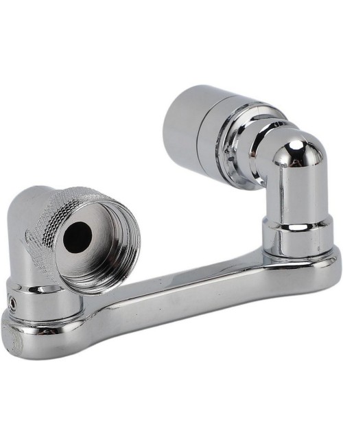 Extensor Aireador Grifo Giratorio Cromado Para Cocina Y Baño Plateado