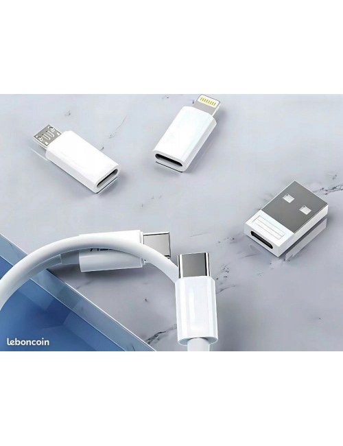 Kit Cable Multifuncional 6 En 1 Portátil Universal Usb Carga Negro