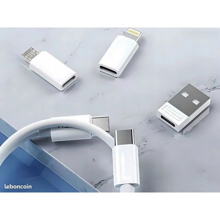 Kit Cable Multifuncional 6 En 1 Portátil Universal Usb Carga Negro