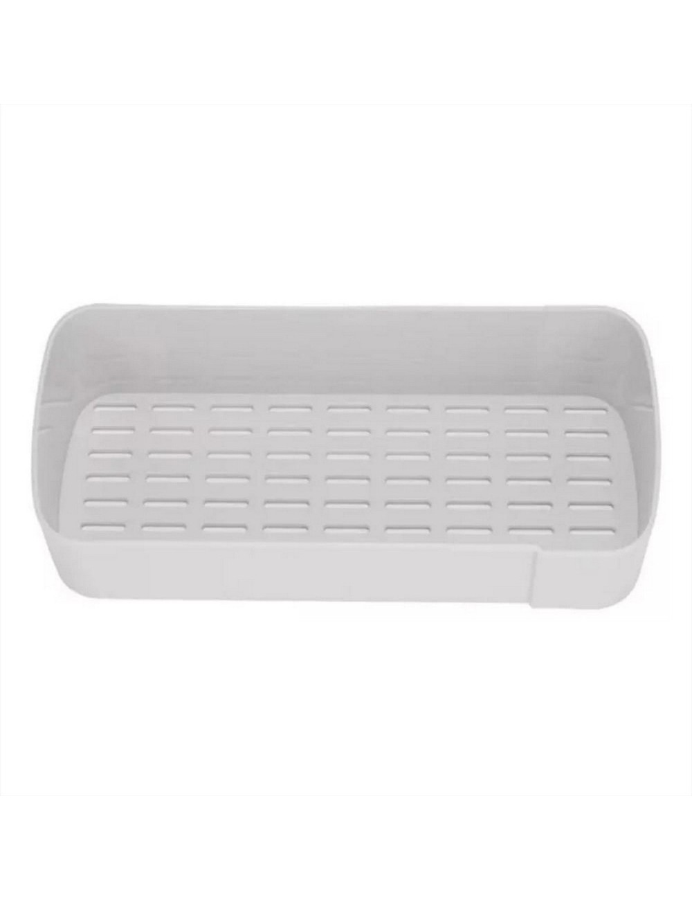 Organizador De Baño Adhesivo Con Drenaje Y Ganchos Multiusos Blanco