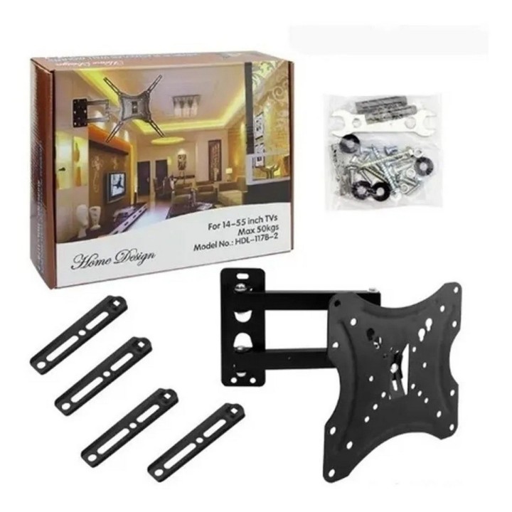Soporte Base Tv 14 - 55 Pulgadas Brazo Giratorio Hasta 50 Kg