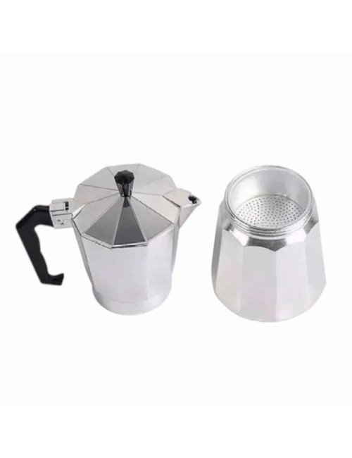 Cafetera Moka Manual Premium 6 Tazas 300 Ml Plateado 0