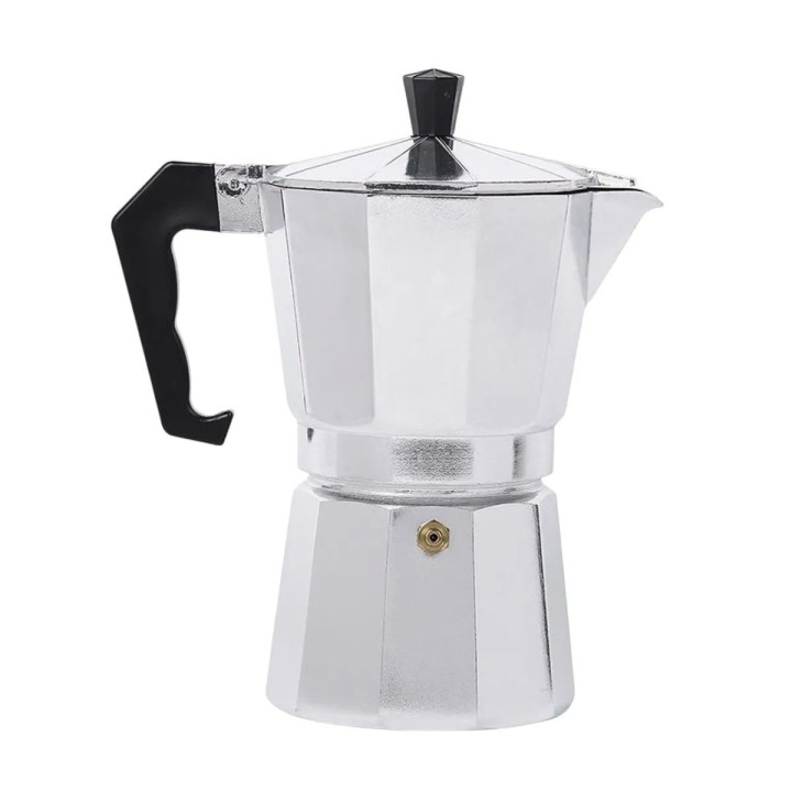 Cafetera Moka Manual Premium 9 Tazas 450 Ml Plateado 0