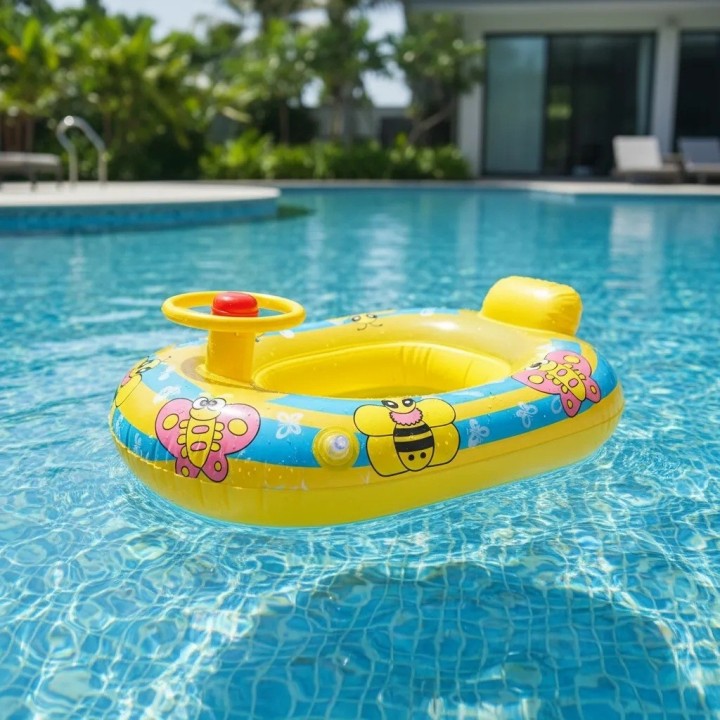 Flotador Inflable Mariposas Bebé Volante Asiento Piscina