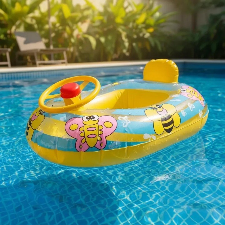 Flotador Inflable Mariposas Bebé Volante Asiento Piscina