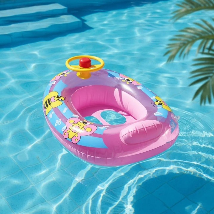 Flotador Inflable Mariposas Bebé Volante Asiento Piscina