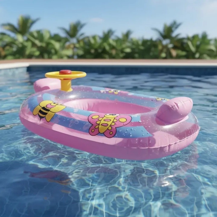 Flotador Inflable Mariposas Bebé Volante Asiento Piscina