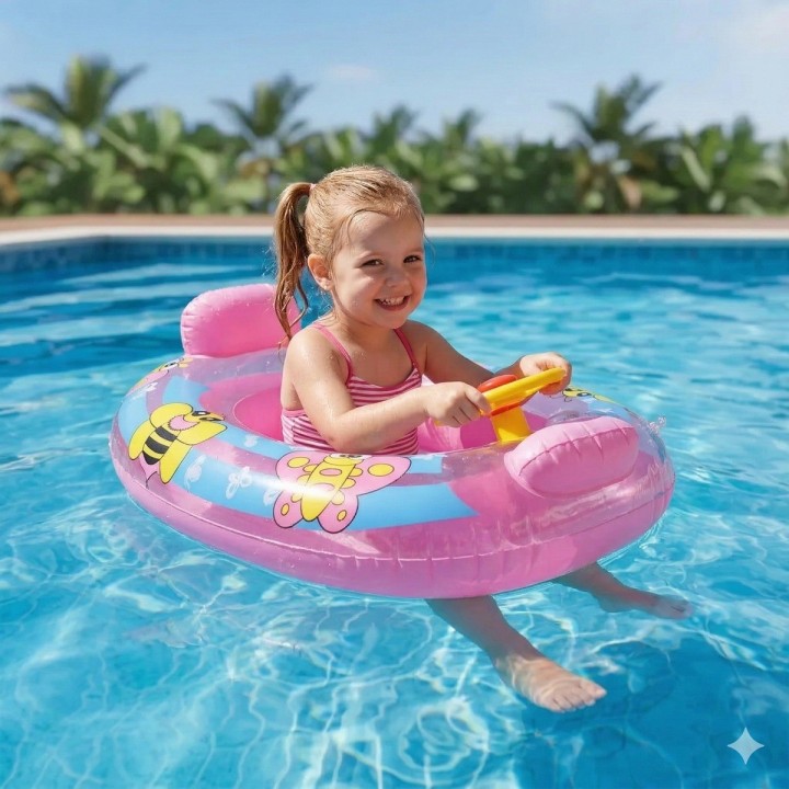 Flotador Inflable Mariposas Bebé Volante Asiento Piscina