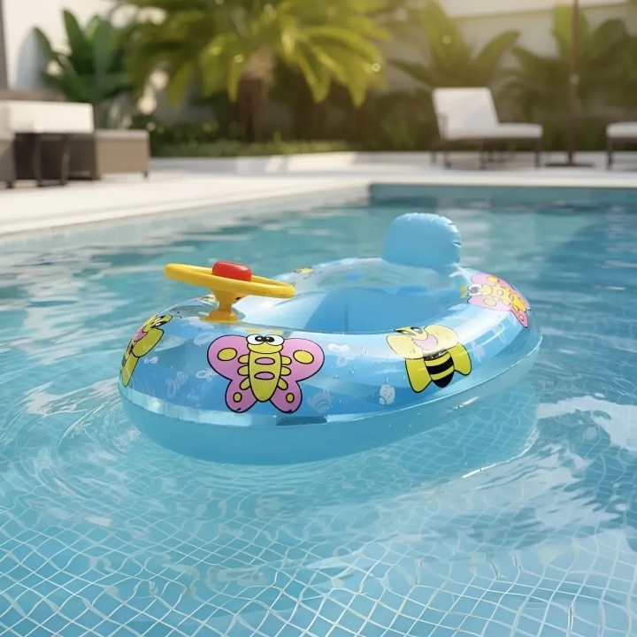 Flotador Inflable Mariposas Bebé Volante Asiento Piscina