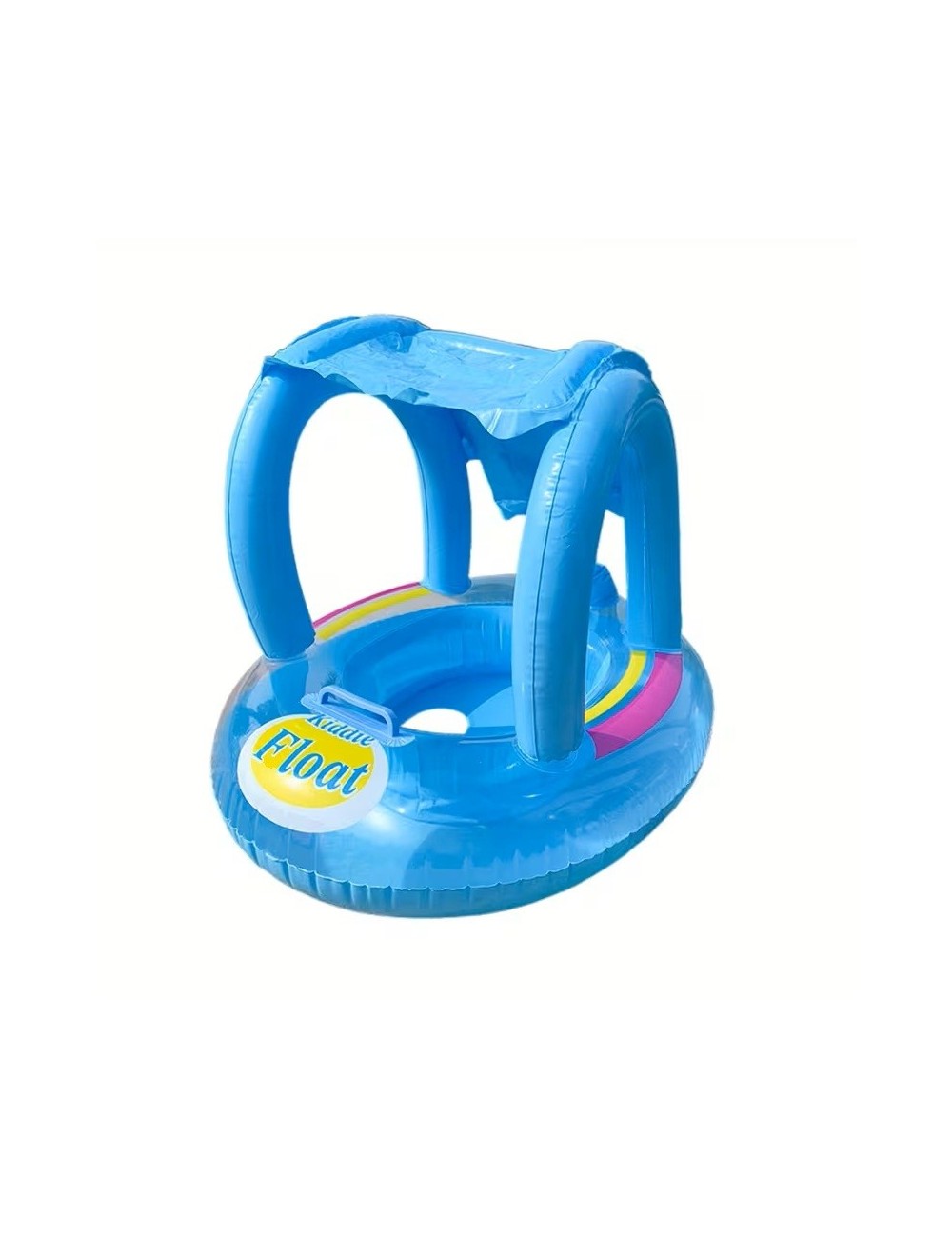 Flotador Bebé Inflable Con Techo Proteccion Niños Piscina