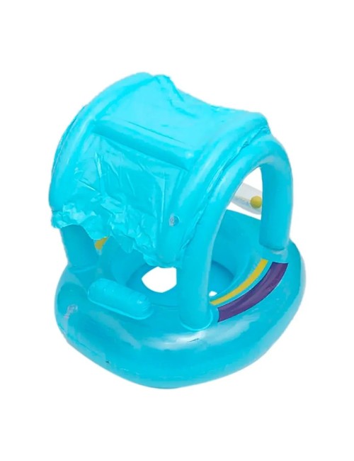 Flotador Bebé Inflable Con Techo Proteccion Niños Piscina