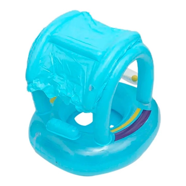 Flotador Bebé Inflable Con Techo Proteccion Niños Piscina