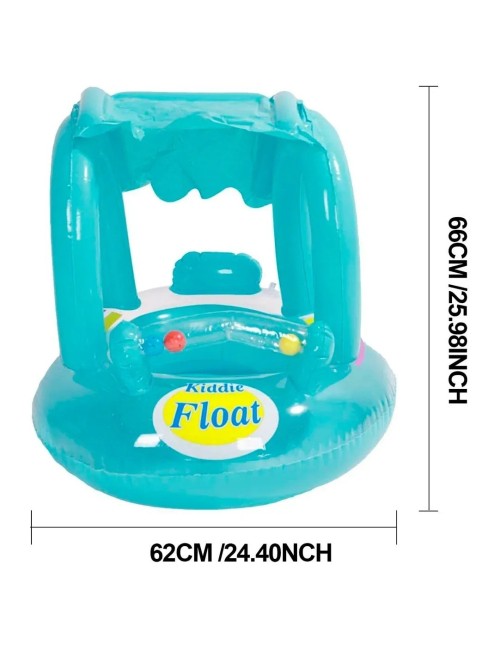 Flotador Bebé Inflable Con Techo Proteccion Niños Piscina