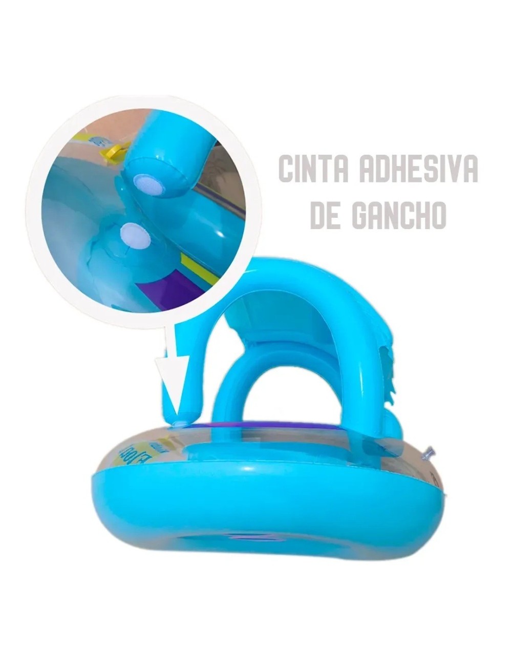 Flotador Bebé Inflable Con Techo Proteccion Niños Piscina