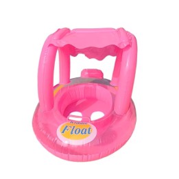 Flotador Bebé Inflable Con Techo Proteccion Niños Piscina
