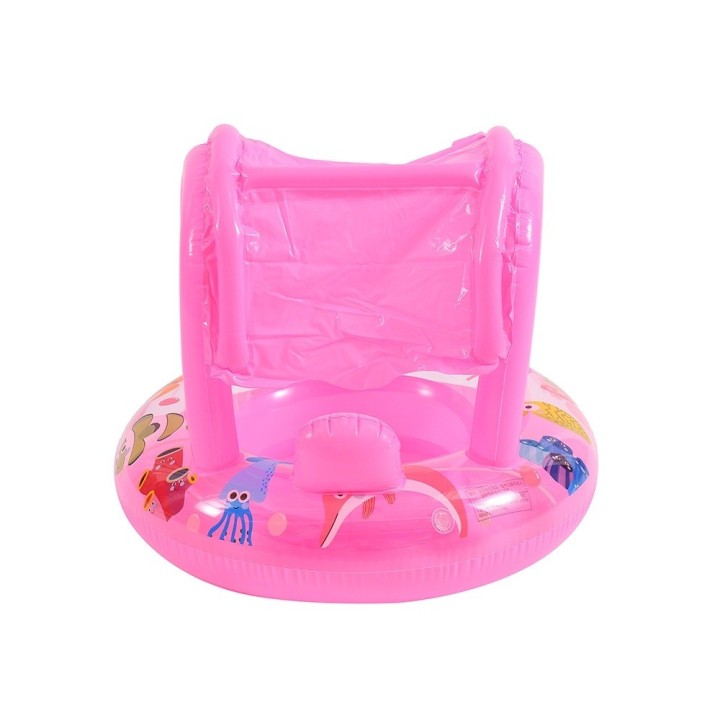 Flotador Inflable Bebé Con Techo Protector Para Piscina