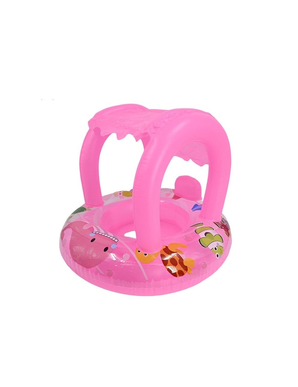Flotador Inflable Bebé Con Techo Protector Para Piscina