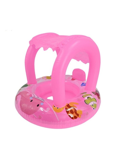 Flotador Inflable Bebé Con Techo Protector Para Piscina