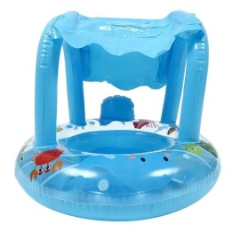 Flotador Inflable Bebé Con Techo Protector Para Piscina
