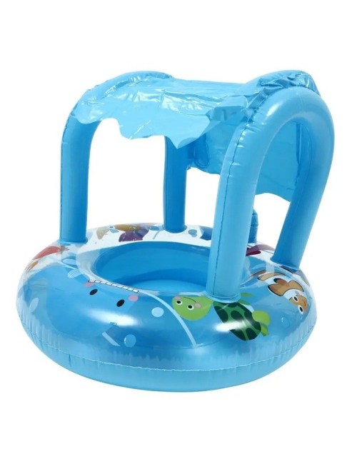 Flotador Inflable Bebé Con Techo Protector Para Piscina