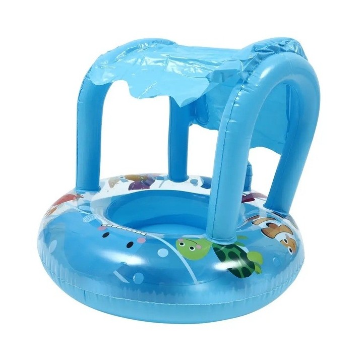 Flotador Inflable Bebé Con Techo Protector Para Piscina