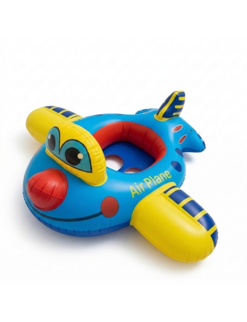 Flotador Inflable Avion Bebé Volante Asiento Piscina Multicolor