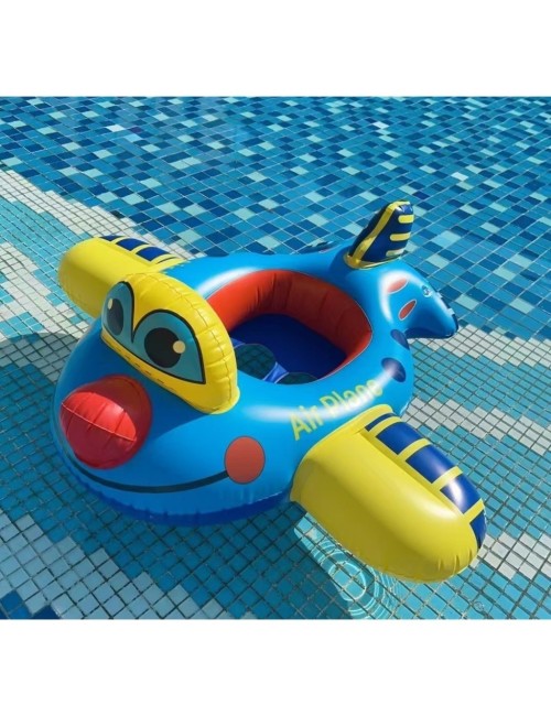 Flotador Inflable Avion Bebé Volante Asiento Piscina Multicolor