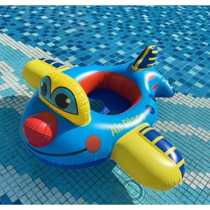 Flotador Inflable Avion Bebé Volante Asiento Piscina Multicolor