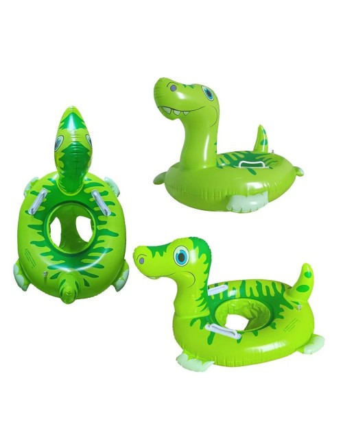 Flotador Dinosaurio Bebé Asiento Para Pisicinas Unisex Verde
