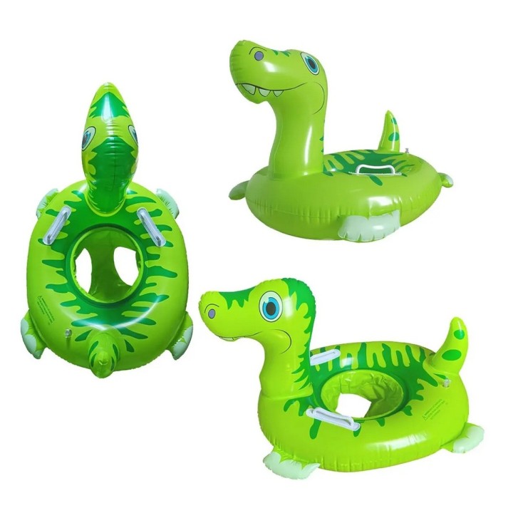 Flotador Dinosaurio Bebé Asiento Para Pisicinas Unisex Verde