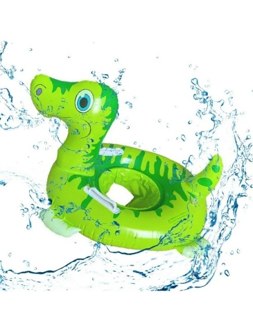 Flotador Dinosaurio Bebé Asiento Para Pisicinas Unisex Verde