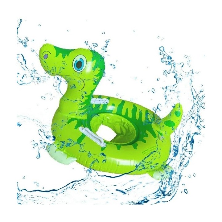 Flotador Dinosaurio Bebé Asiento Para Pisicinas Unisex Verde