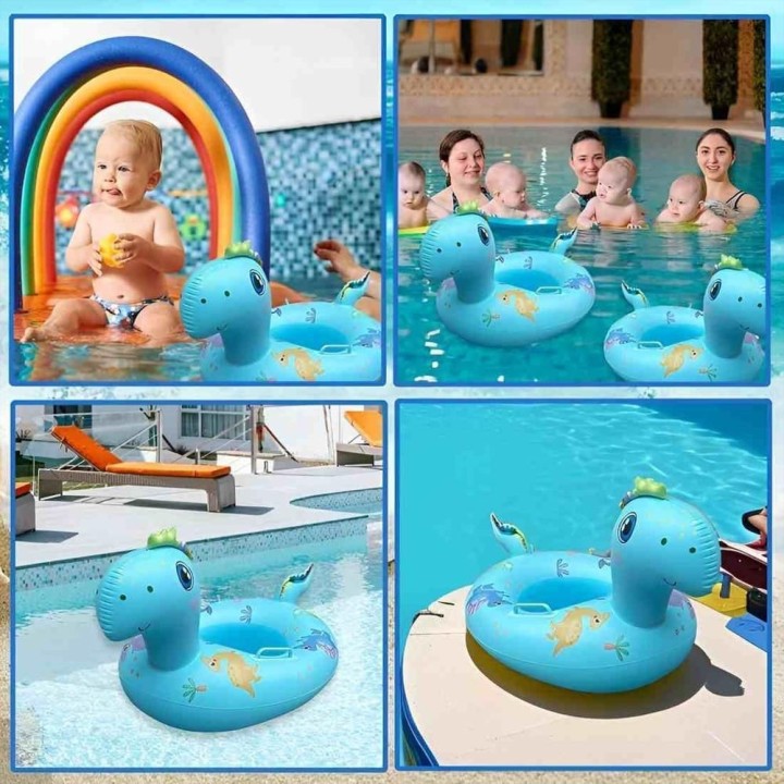 Flotador Dinosaurio Bebé Asiento Para Pisicinas Niños