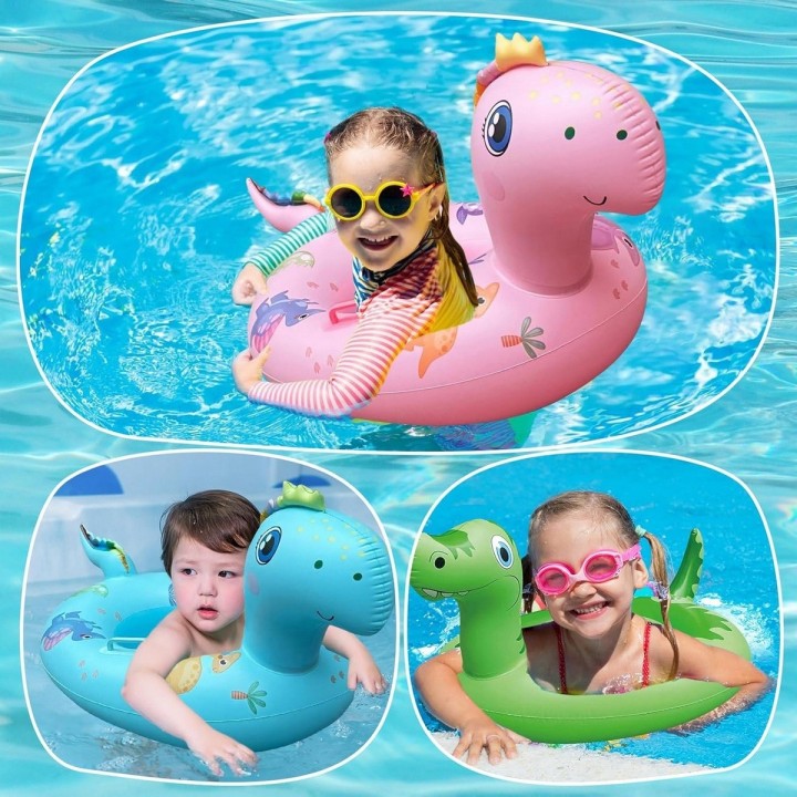 Flotador Dinosaurio Bebé Asiento Para Pisicinas Niños