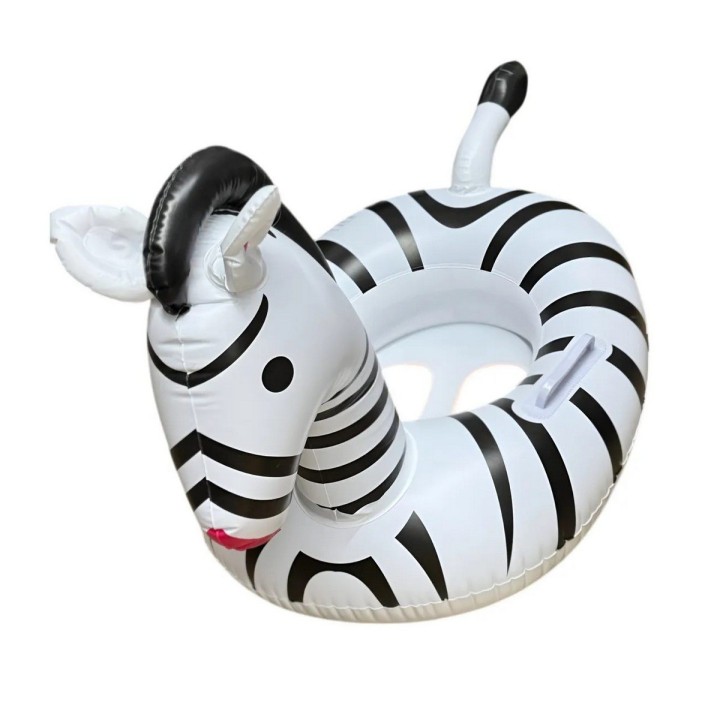 Flotador Cebra Bebé Asiento Para Pisicinas Unisex Blanco