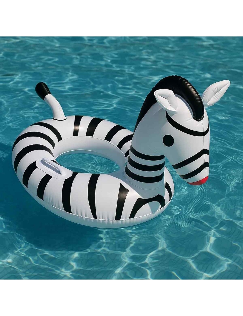 Flotador Cebra Bebé Asiento Para Pisicinas Unisex Blanco