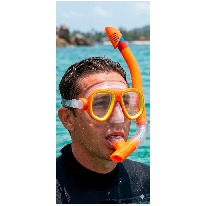 Careta Snorkel Kit Buceo Resistente Ajustable Swim Goggles
