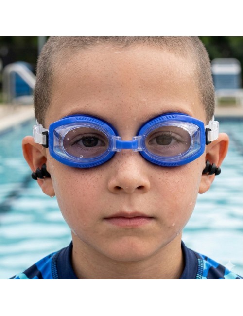 Gafas De Natacion Para Niños + Tapones Para Los Oídos