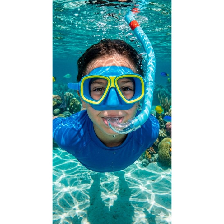 Careta Snorkel Kit Buceo Ajustable Adolescentes Niños
