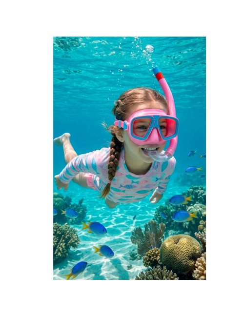 Careta Snorkel Kit Buceo Ajustable Adolescentes Niños