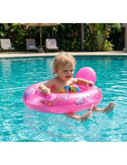 Flotador Bote Lancha Infantil Unisex Multicolor Piscina