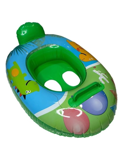 Flotador Bote Lancha Infantil Unisex Multicolor Piscina