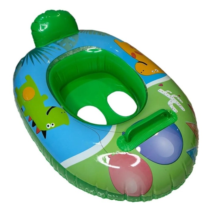 Flotador Bote Lancha Infantil Unisex Multicolor Piscina