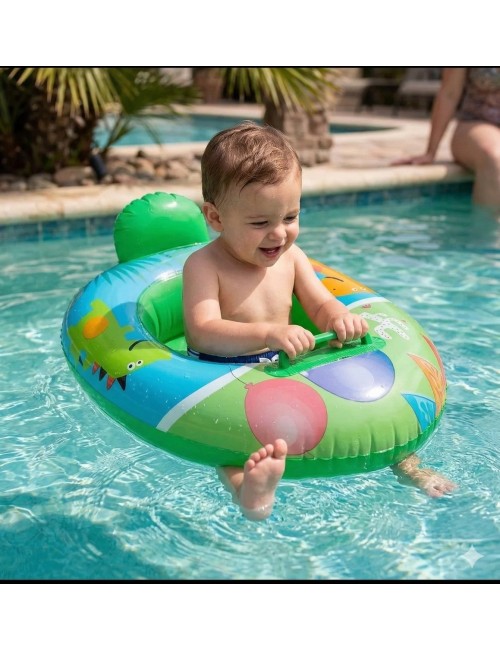 Flotador Bote Lancha Infantil Unisex Multicolor Piscina