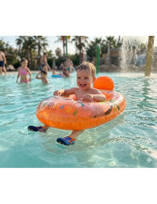 Flotador Bote Lancha Infantil Unisex Multicolor Piscina Swim