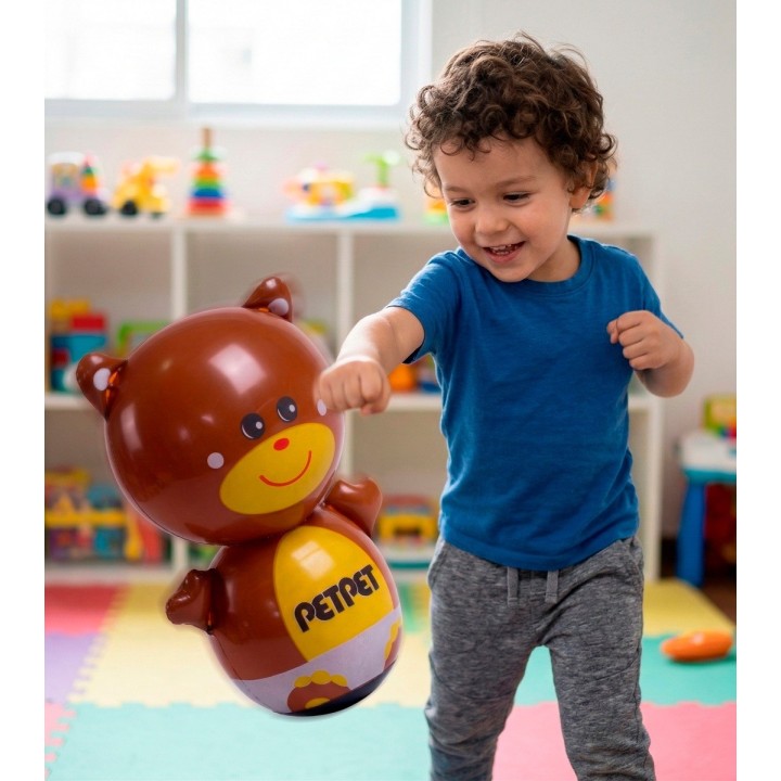 Puching Ball Inflable Infantil Porfiado Multicolor Unisex