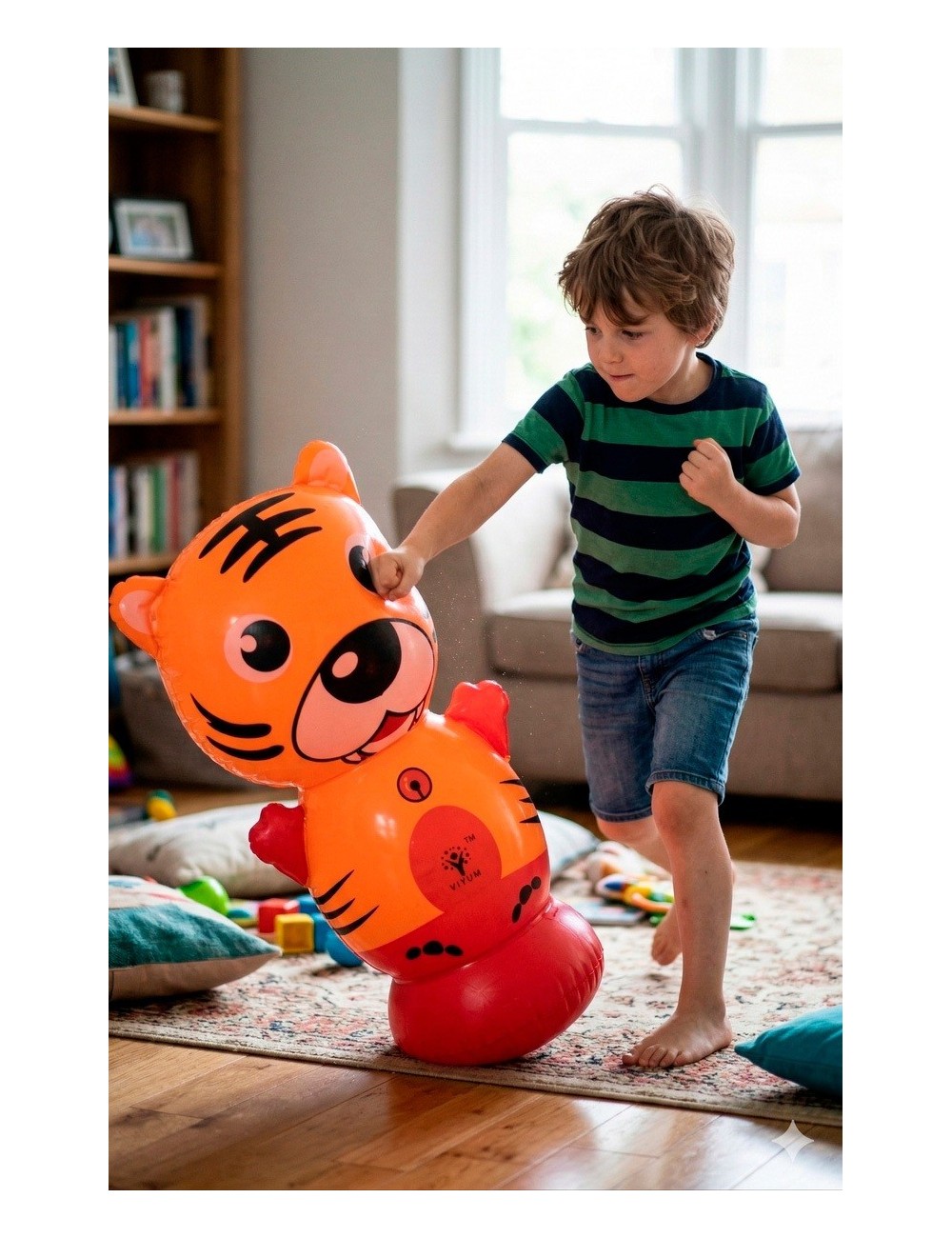 Puching Ball Inflable Infantil Porfiado Multicolor Unisex