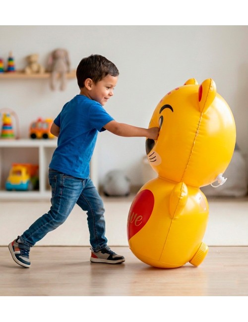 Puching Ball Inflable Infantil Porfiado Multicolor Unisex