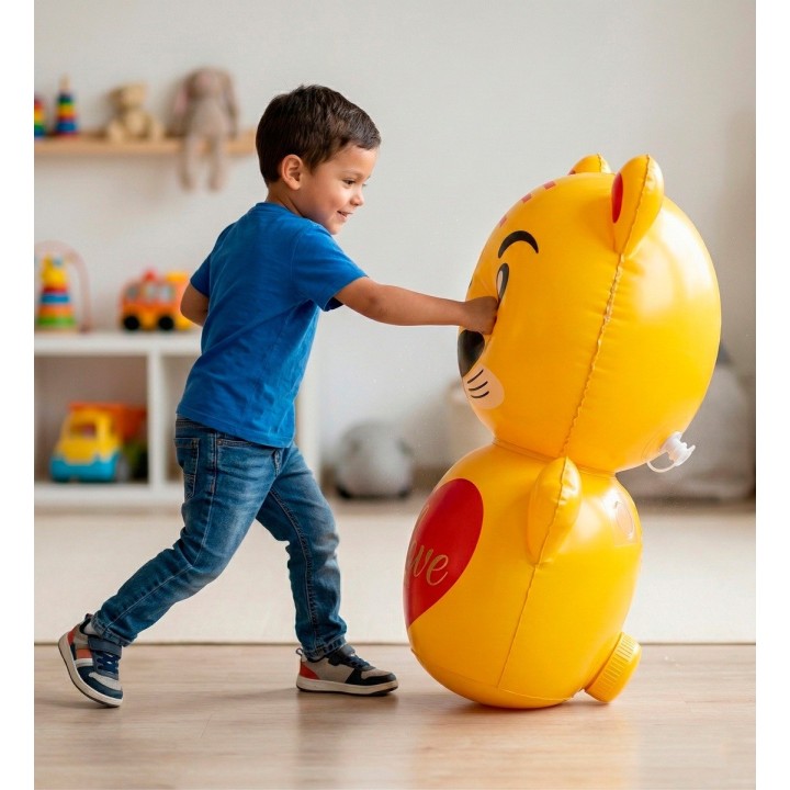 Puching Ball Inflable Infantil Porfiado Multicolor Unisex